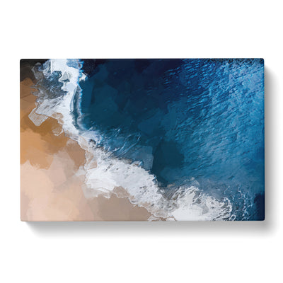 Waves On The Beach In Bali In Abstract Canvas Print Main Image