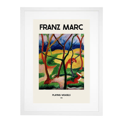 Weasels Playing Print By Franz Marc