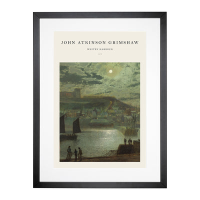 Whitby Harbour Vol.2 Print By John Atkinson Grimshaw Framed Print Main Image