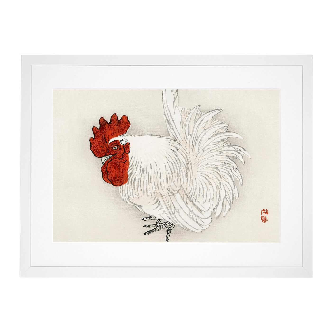 White Chicken By Kono Bairei