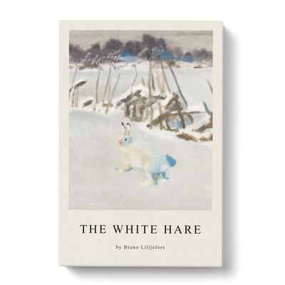 White Hare Vol.2 Print By Bruno Liljefors Canvas Print Main Image