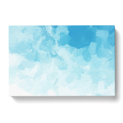 White Pursuing The Blue In Abstract Canvas Print Main Image