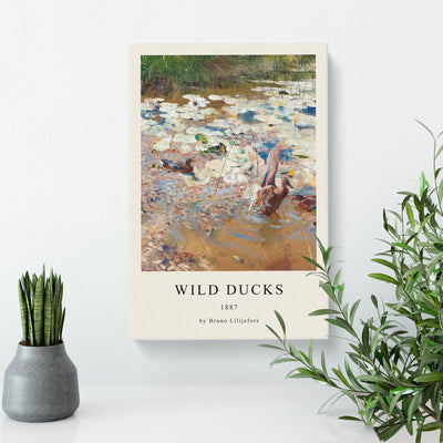 Wild Ducks Print By Bruno Liljefors