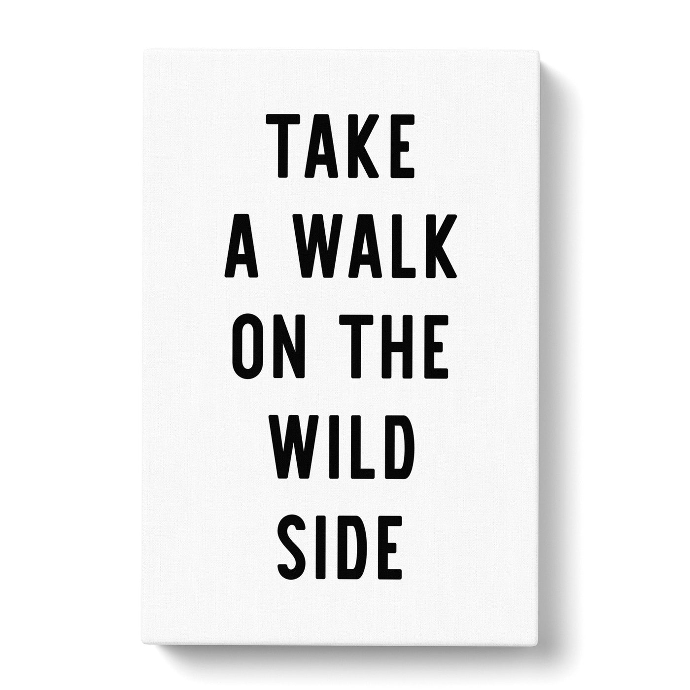 Wild Side Typography Canvas Print Main Image