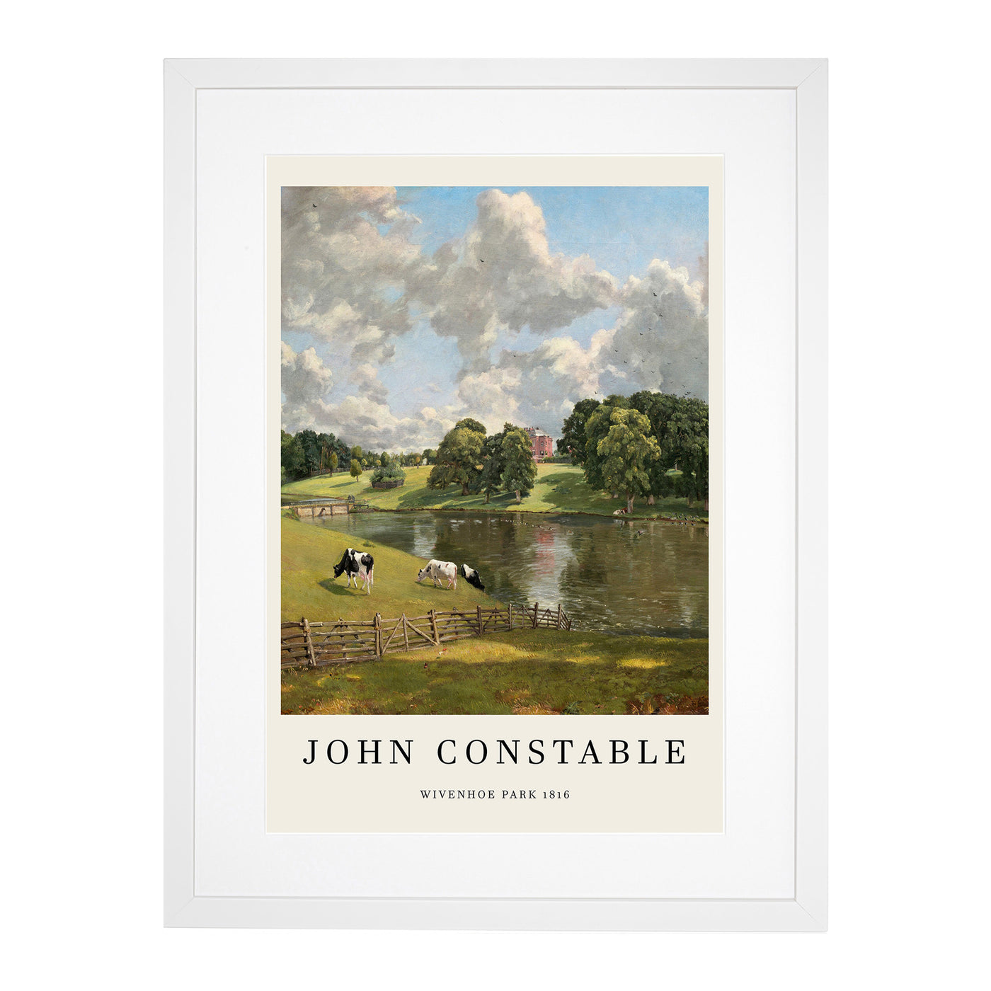 Wivenhoe Park In Essex Print By John Constable