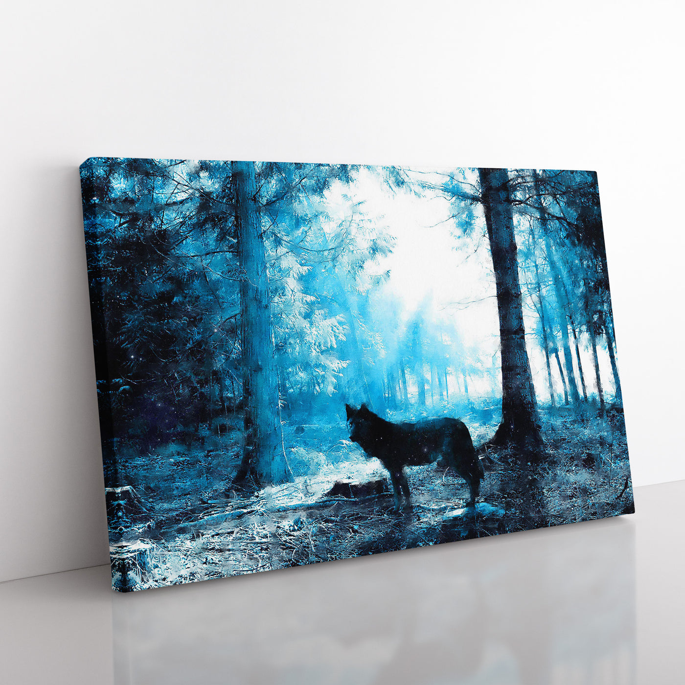 Wolf In The Blue Forest