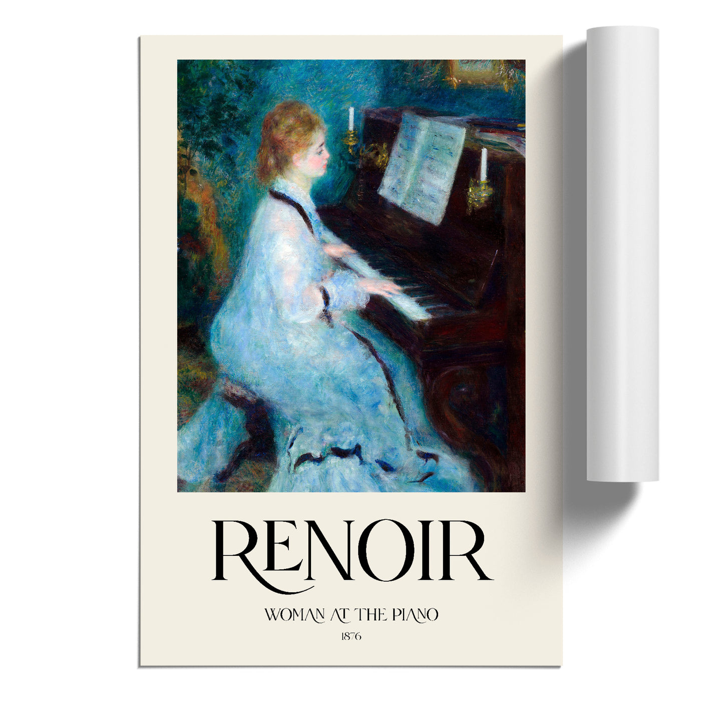 Woman At The Piano Print By Pierre-Auguste Renoir