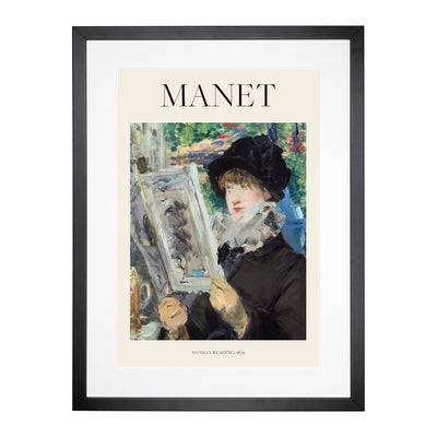 Woman Reading Print By Edouard Manet Framed Print Main Image