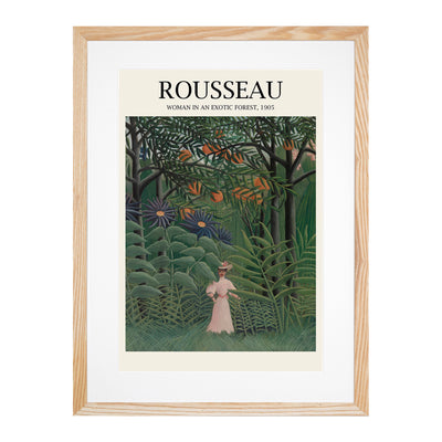 Woman Walking In An Exotic Forest Print By Henri Rousseau