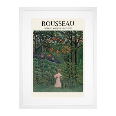 Woman Walking In An Exotic Forest Print By Henri Rousseau