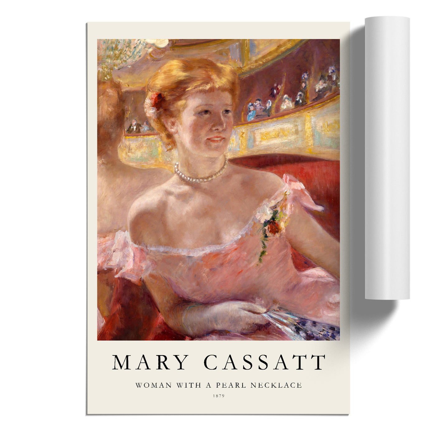 Woman With A Pearl Necklace Print By Mary Cassatt