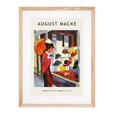 Woman By The Hat Shop Print By August Macke