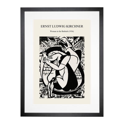 Woman In The Bathtub Print By Ernst Ludwig Kirchner Framed Print Main Image