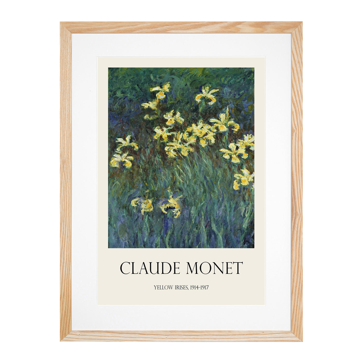 Yellow Irises Print By Claude Monet