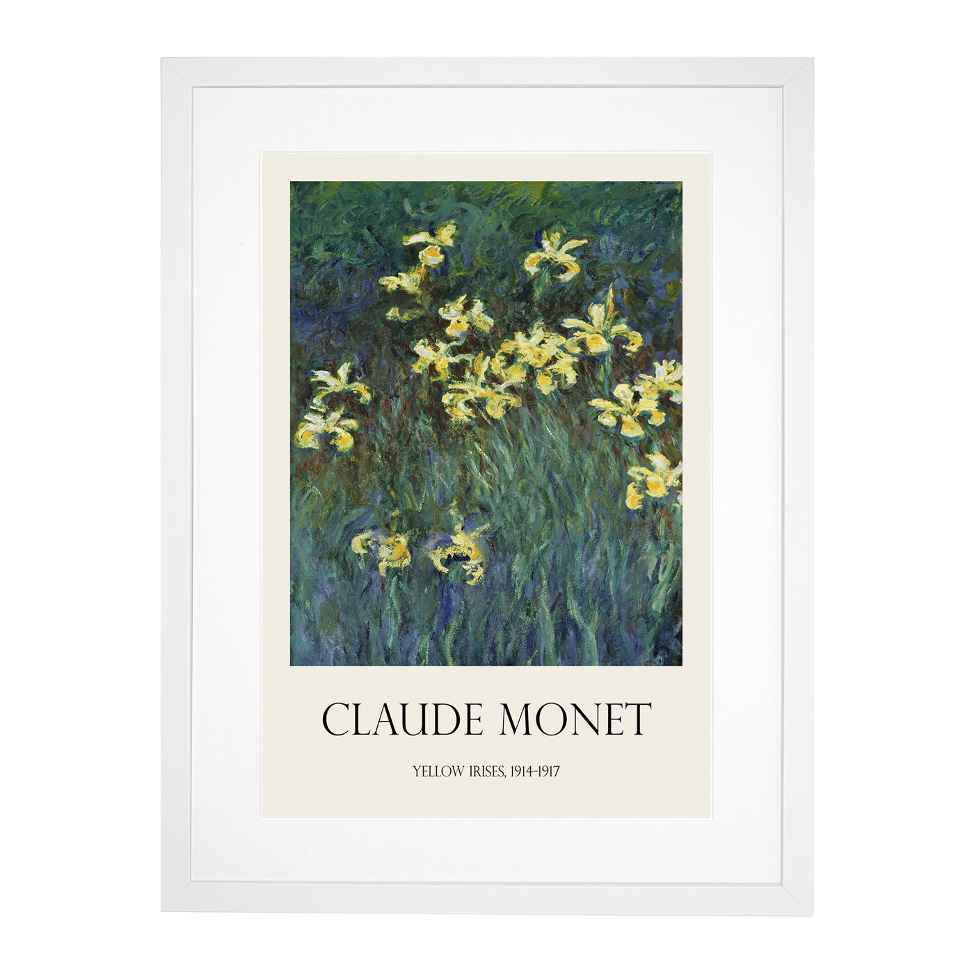 Yellow Irises Print By Claude Monet