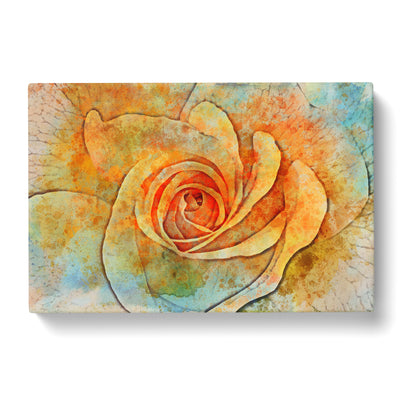 Yellow Rose In Abstract Canvas Print Main Image