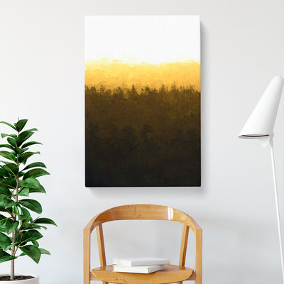 Yellow Sunrise Over The Forest