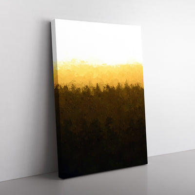 Yellow Sunrise Over The Forest