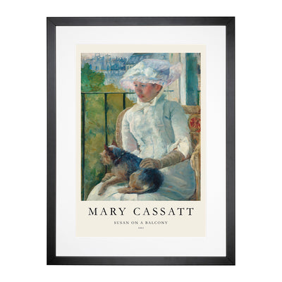 Young Girl At A Window Print By Mary Cassatt Framed Print Main Image