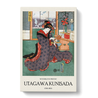 Young Maiden Omiwa Print By Utagawa Kunisada Canvas Print Main Image