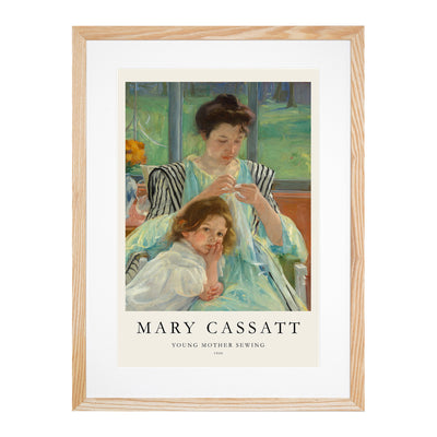 Young Mother Sewing Print By Mary Cassatt