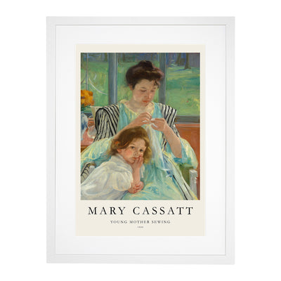 Young Mother Sewing Print By Mary Cassatt