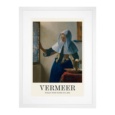 Young Woman With A Water Pitcher Print By Johannes Vermeer