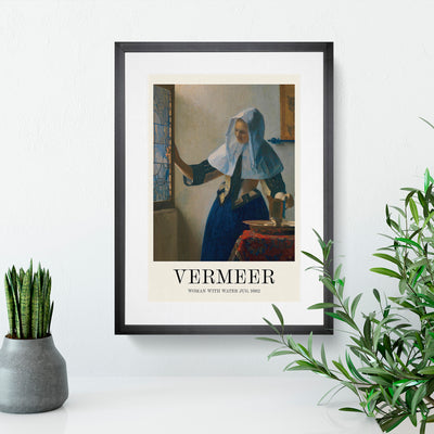 Young Woman With A Water Pitcher Print By Johannes Vermeer