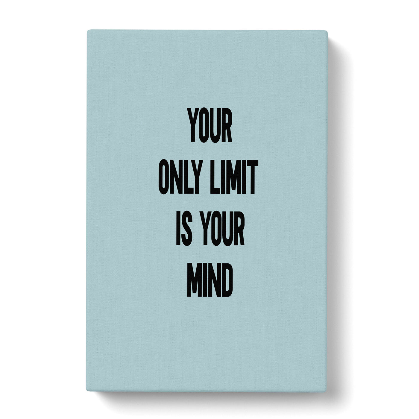 Your Only Limit Typography Canvas Print Main Image