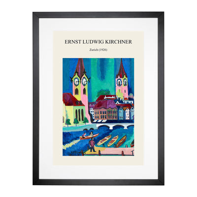 Zurich Print By Ernst Ludwig Kirchner Framed Print Main Image
