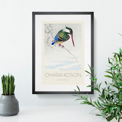 A Kingfisher Print By Ohara Koson