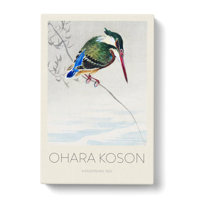A Kingfisher Print By Ohara Koson Canvas Print Main Image