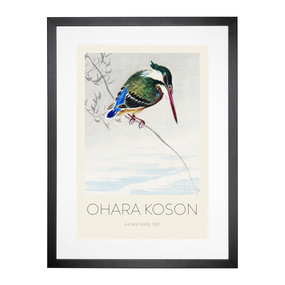 A Kingfisher Print By Ohara Koson Framed Print Main Image